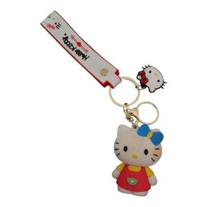 Hello Kitty Silicone Keychain And Bag Charm New